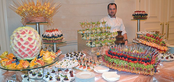 Оформление праздника от компании «Novikov Catering» со скидкой