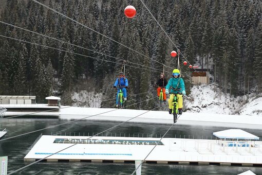 Bukovel Girki Roller Coaster Bike Zip in Bukovel. try extreme entertainment for the promotion.