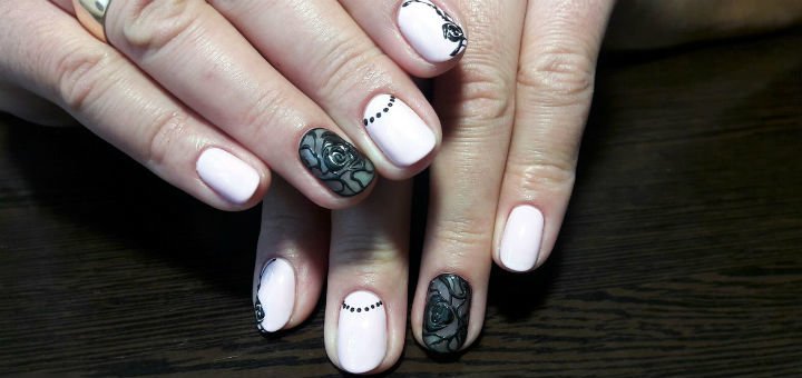 Nail design in the Golden Beauty Salon in Vinnitsa. Sign up for manicures and pedicures at a discount.