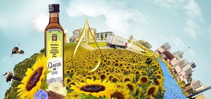Cold-pressed vegetable oil in the &quot;oil-premium&quot; online store. order sunflower-linseed oil at a discount.