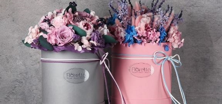 Flower bouquets from the Floretta company. Ordering a wedding bouquet is inexpensive.