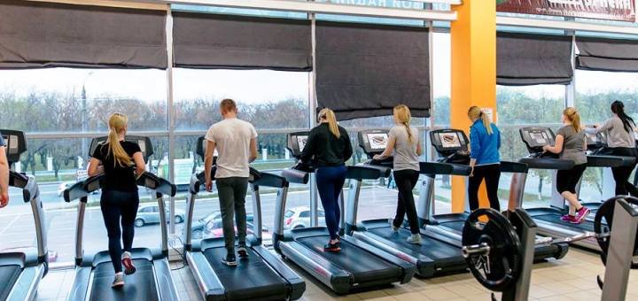 Fitness club &quot;gym style&quot; is a spacious gym