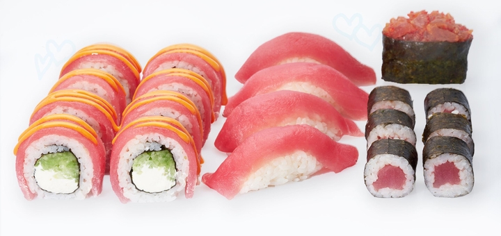 Служба доставки суходолу Sushi Experts. Замовляйте по акції 1