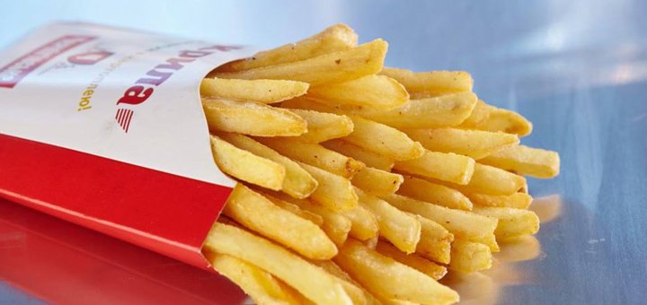 Discount on french fries at the krila restaurant