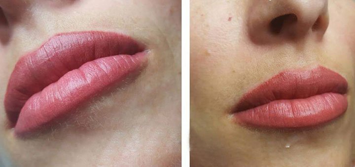 Татуаж губ в студии мастера Натальи Дятко «Soft Touch» в Кривом Роге. Записывайтесь на перманентный макияж по скидке.