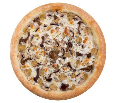 Піца Грибна в компанії QR-Pizza. Купуйте за акцією
