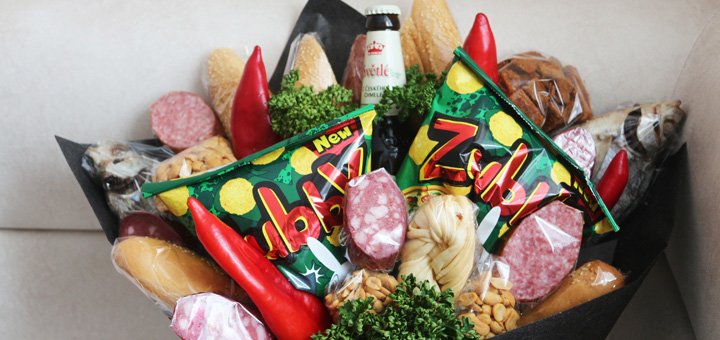 Beer bouquets "Fruits & Flowers Market" in Dnipro. Order by promotion.