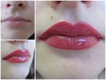 Lip permanent makeup with lipstick shading in the Polaris beauty salon in Nikolaev. Sign up for the promotion.