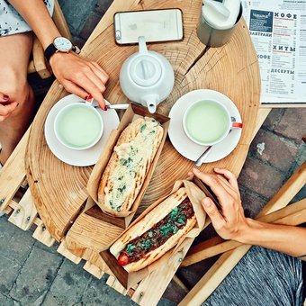 Bistro Bistro. Book a hot dog at a discount