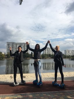 Walks on gyroboards Kiev Motion in Kiev. Order by promotion.